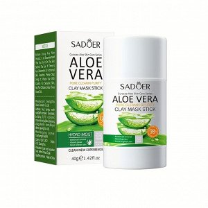 Маска-стик с экстрактом алоэ Sadoer Aloe Vera Clay Mask Stik (очищающая)