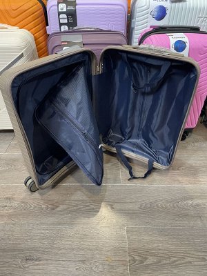 Чемодан маленький размер S 20" 40 л (ручная кладь) коричневый