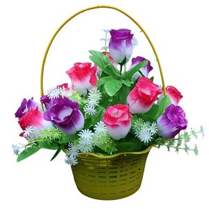 Корзина ритуальная, цвет желтый