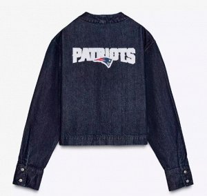 ДЖИНСОВАЯ КУРТКА-РУБАШКА С ПРИНТОМ «NFL» арт. 4365071, темно-синий