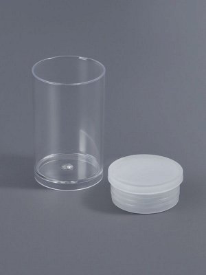 Набор баночек для мелочей, d=2.2x3.8 см, 5 шт., прозрачный