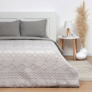 Покрывало LoveLife Tufting: Орнамент цв.серый, 150*220±5см, микрофайбер, 100% п/э