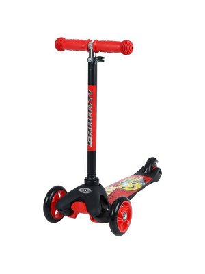 Cамокат GRAFFITI Drive, колёса PU 110/75 мм, ABEC 7, красный