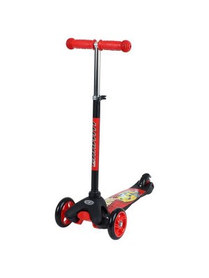 Cамокат GRAFFITI Drive, колёса PU 110/75 мм, ABEC 7, красный