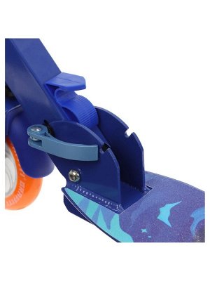 Самокат городской GRAFFITI Comfort 120, складной, колёса PU 120 мм, ABEC 7 Carbon