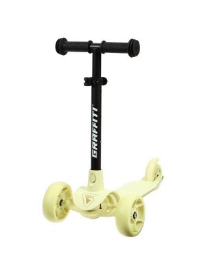 Самокат детский GRAFFITI Baby 24, колёса PU 120/100 мм, жёлтый