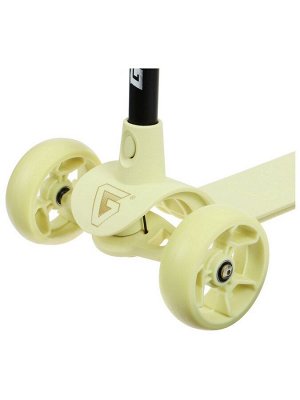 Самокат детский GRAFFITI Baby 24, колёса PU 120/100 мм, жёлтый