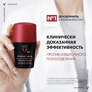 Виши Дезодорант-антиперспирант Clinical Control 96 ч, 50 мл (Vichy, Vichy Homme)