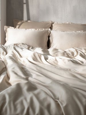 Простыня на резинке SL Home Tencel 200*200+30 см , цв. бежевый