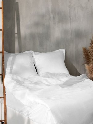 Простыня 1.5 спальная SL Home Tencel, 160x235 см, белая, тенсель