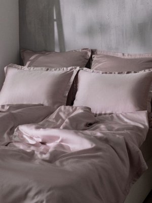 Простыня 1.5 спальная SL Home Tencel, 160x235 см, пудра, тенсель