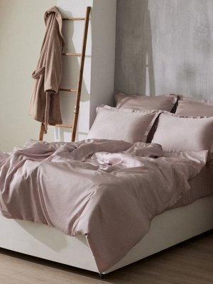 Простыня 1.5 спальная SL Home Tencel, 160x235 см, пудра, тенсель