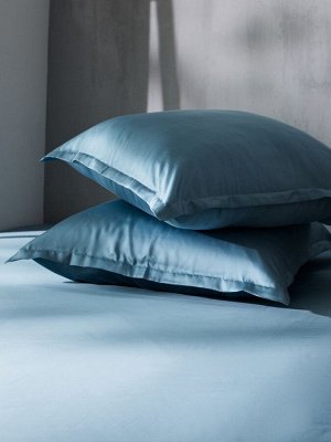 Простыня на резинке SL Home Tencel 200*200+30 см , цв. серо-голубой
