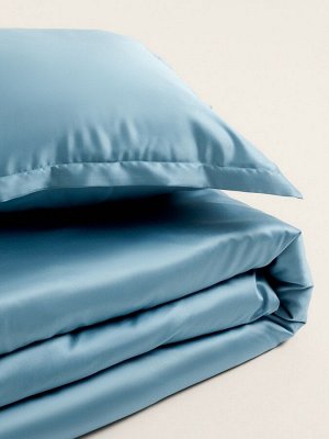 Простыня на резинке SL Home Tencel 200*200+30 см , цв. серо-голубой