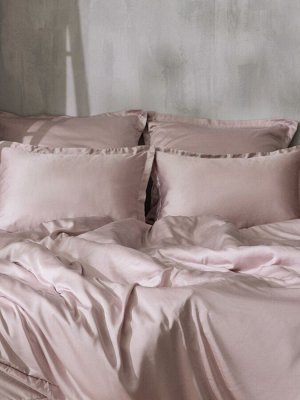 Простыня на резинке SL Home Tencel 140*200+30 см , цв. пудра
