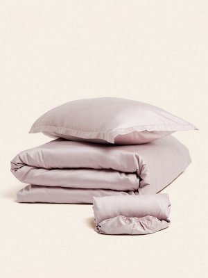 Простыня на резинке SL Home Tencel 140*200+30 см , цв. пудра