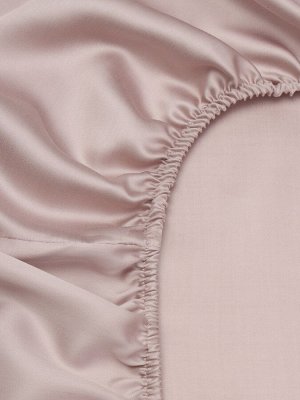 Простыня на резинке SL Home Tencel 140*200+30 см , цв. пудра