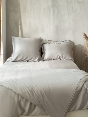 Простыня на резинке SL Home Tencel 200*200+30 см , цв. светло-серый