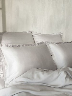 Простыня на резинке SL Home Tencel 200*200+30 см , цв. светло-серый