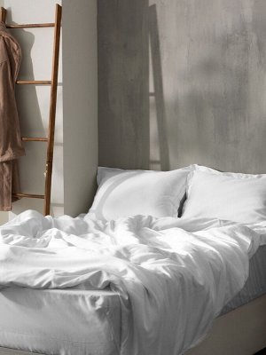 Простыня на резинке SL Home Tencel 200*200+30 см , цв. белый