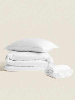 Простыня на резинке SL Home Tencel 200*200+30 см , цв. белый