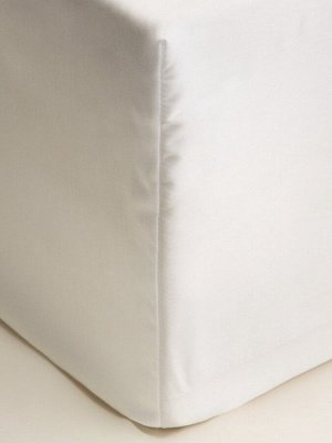 Простыня на резинке SL Home Tencel 200*200+30 см , цв. белый