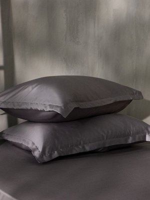 Простыня на резинке SL Home Tencel 200*200+30 см , цв. серый