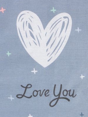 Простыня на резинке Этель 160*200*25 см "Love for two", 100% хлопок, бязь, 125 гр/м2