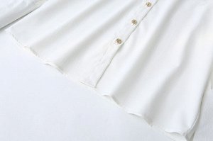 Рубашка с длинными рукавами с кружевным воротником, черная