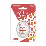 Флеш память USB 32GB Wild series Котенок Белый (SB32GBCatW)