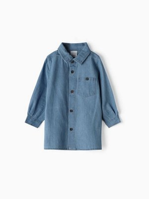 Рубашка детская джинсовая KAFTAN, голубая
