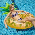 Надувной круг для купания, плавания, 120 см.