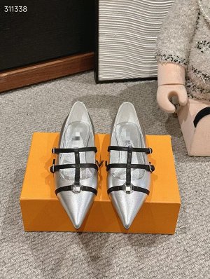 Балетки женские кожаные