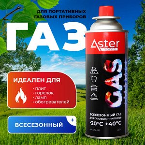 Газ для портативных газовых приборов ASTER