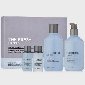 Увлажняющий набор для ухода за кожей лица для мужчин The Face Shop The Fresh For Men Hydrating Facial Skincare Gift Set