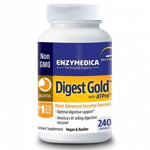 Enzymedica, Digest Gold с ATPro, 240 капсул