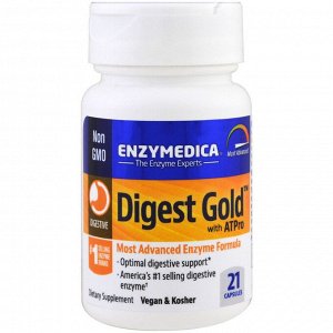 Enzymedica, Digest Gold с ATPro, 21 капсула