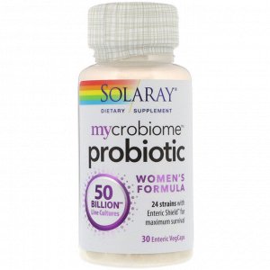 Solaray, Mycrobiome Probiotic, Women&#x27 - s Formula, 50 Billion, 30 Enteric VegCaps