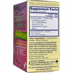 Phillip&#x27 - s, Colon Health Daily Probiotic Supplement, 30 Capsules