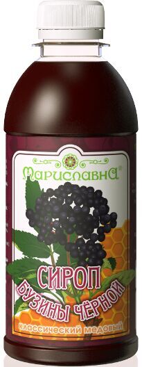 250 мл СИРОП "БУЗИНЫ ЧЁРНОЙ КЛАССИЧЕСКИЙ МЕДОВЫЙ"
