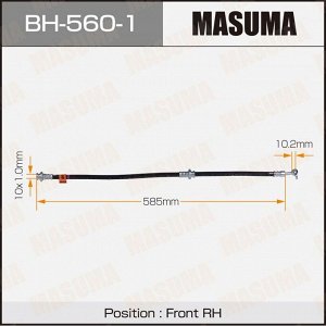 Шланг тормозной Masuma для Nissan Cube / Tiida, передний, правый, арт. bh-560-1
