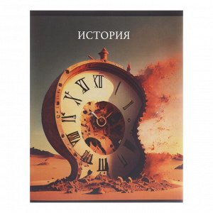Тетрадь предметная Calligrata TOP "Школьный стиль", 48 листов в клетку История, со справочным материалом, пластиковая обложка, блок офсет