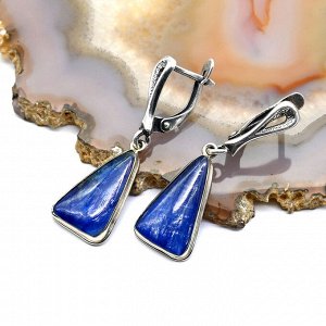 Серьги кианит 12*17мм.