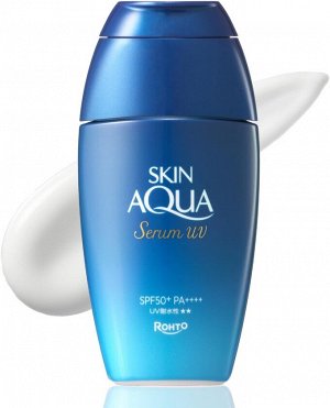 SKIN AQUA Hyaluronic Serum UV Gel SPF50+ PA++++ - суперводостойки солнцезащитный гель с высокой концентрацией 3 типов гиалурона