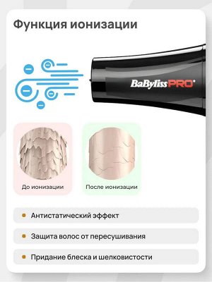 Фен для волос профессиональный BaByliss PRO Prodigio ionic BAB6730IRE 2300W