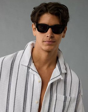 AE Poolside Striped Button-Up Shirt