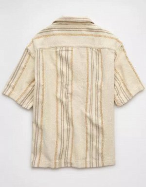 AE Poolside Striped Button-Up Shirt