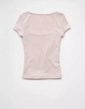 AE Hey Baby Square Neck T-Shirt