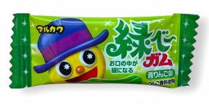 Резинка жевательная Marukawa  Green Gum Apple (Яблоко) Midoribee, зелёная, 4.3г,