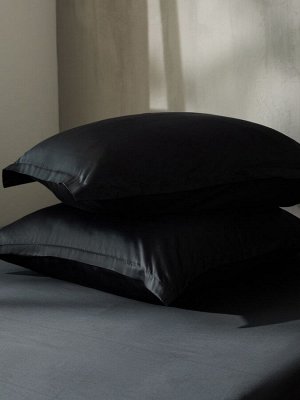 Простыня на резинке SL Home Tencel 160*200+30 см , цв. чёрный